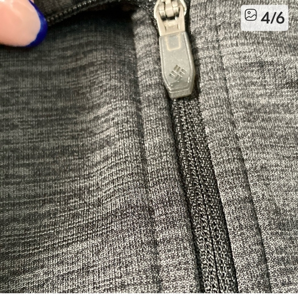 Columbia Fleece Quarter Zip Pullover Women's XS Gray - Picture 3 of 6